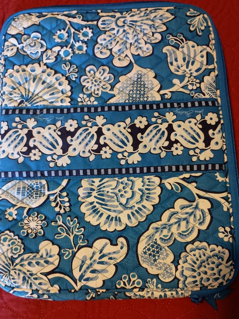 Vera Bradley Blue Lagoon Tablet Chromebook Ereader sleeve